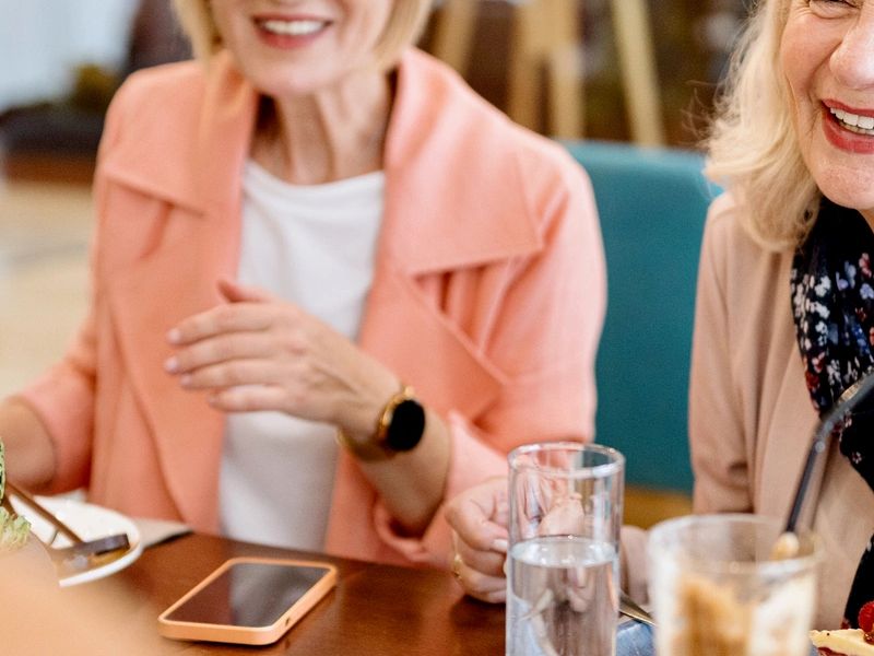 Seniors enjoying community life together